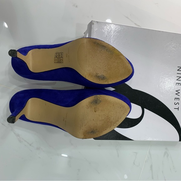 Nine West blue platform heels - Picture 6 of 6